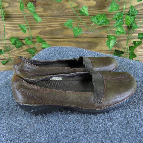 Merrell Women's Apure Olive Flat Brown‎ Leather Sz 6.5 Medium Gently Used 2025 - Picture 3 of 6